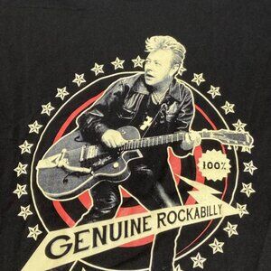 Brian Setzer "100% Rockabilly" Black NOS Adult M T-Shirt